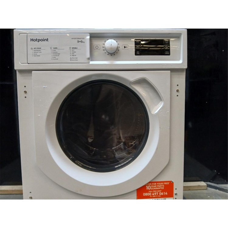 Refurbished Hotpoint Anti-Stain 9kg Wash 6kg Dry 1400rpm Integrated Washer Dryer  - White