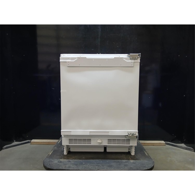 GRADE A2 - electriQ 90 Litre 82cm Integrated Under Counter Freezer with Fixed Door Hinge