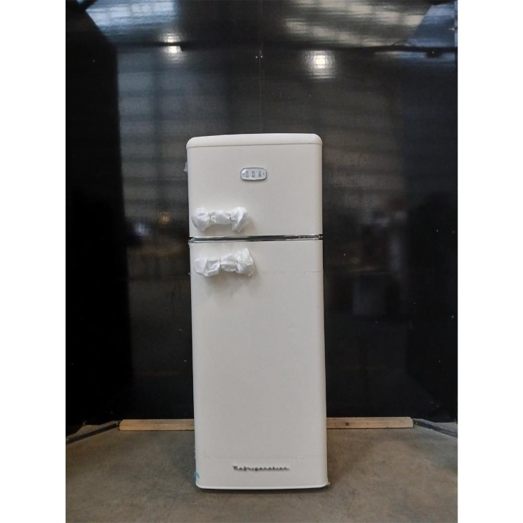 GRADE A2 - CDA 206 Litre Top Mount Retro Freestanding Fridge Freezer - Betty Barley