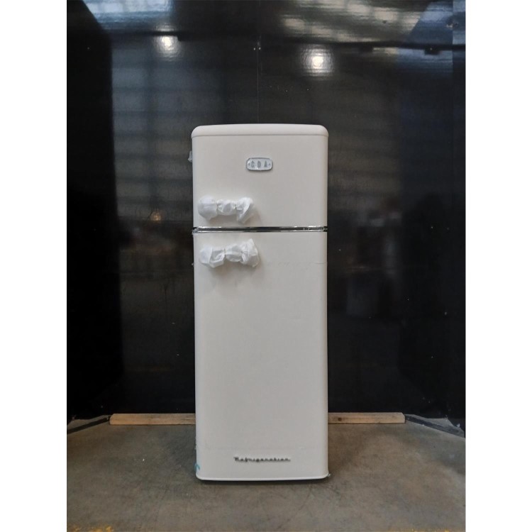GRADE A2 - CDA 206 Litre Top Mount Retro Freestanding Fridge Freezer - Betty Barley