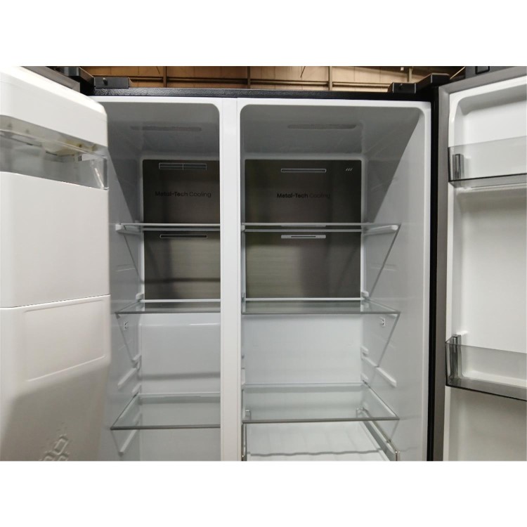 Refurbished Hisense PureFlat RS5P528SPBC 528 Litre Side-By-Side American Fridge Freezer - Black