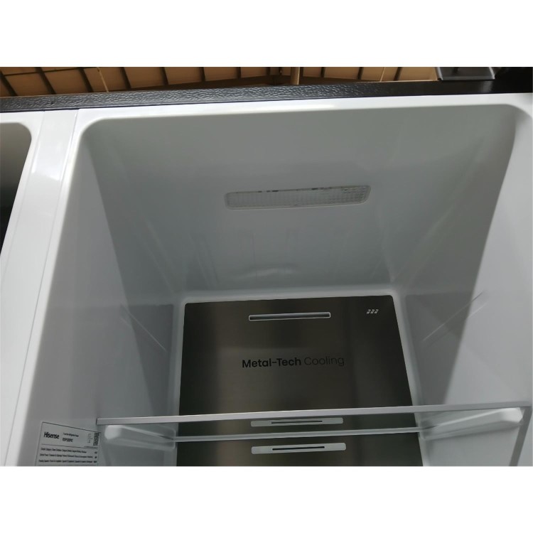 Refurbished Hisense PureFlat RS5P528SPBC 528 Litre Side-By-Side American Fridge Freezer - Black