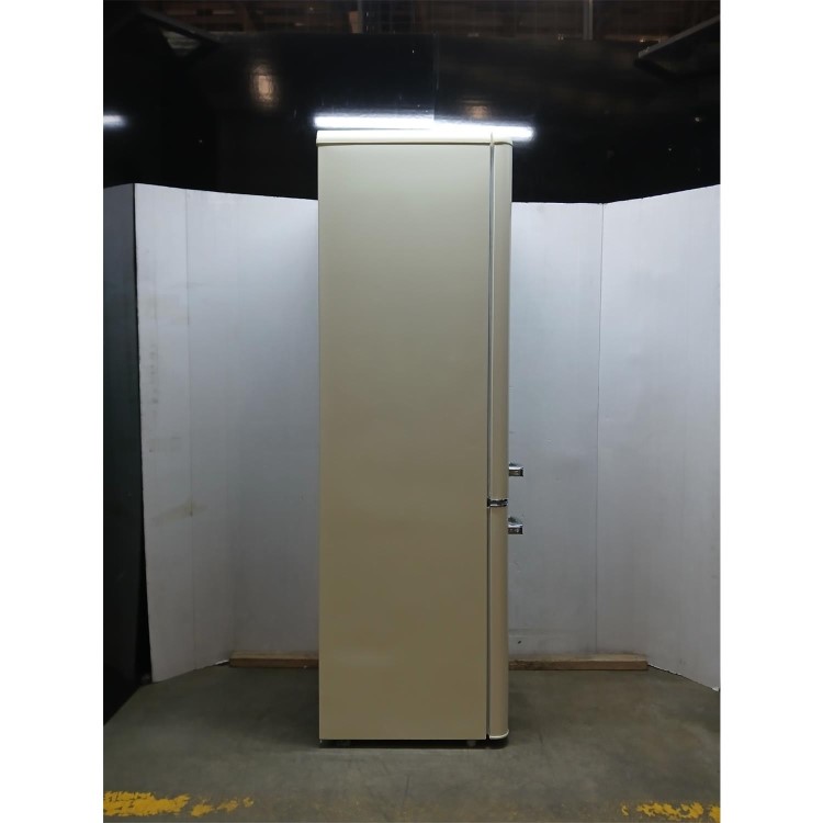 GRADE A2 - electriQ 244 Litre 60/40 Retro Freestanding Fridge Freezer - Cream
