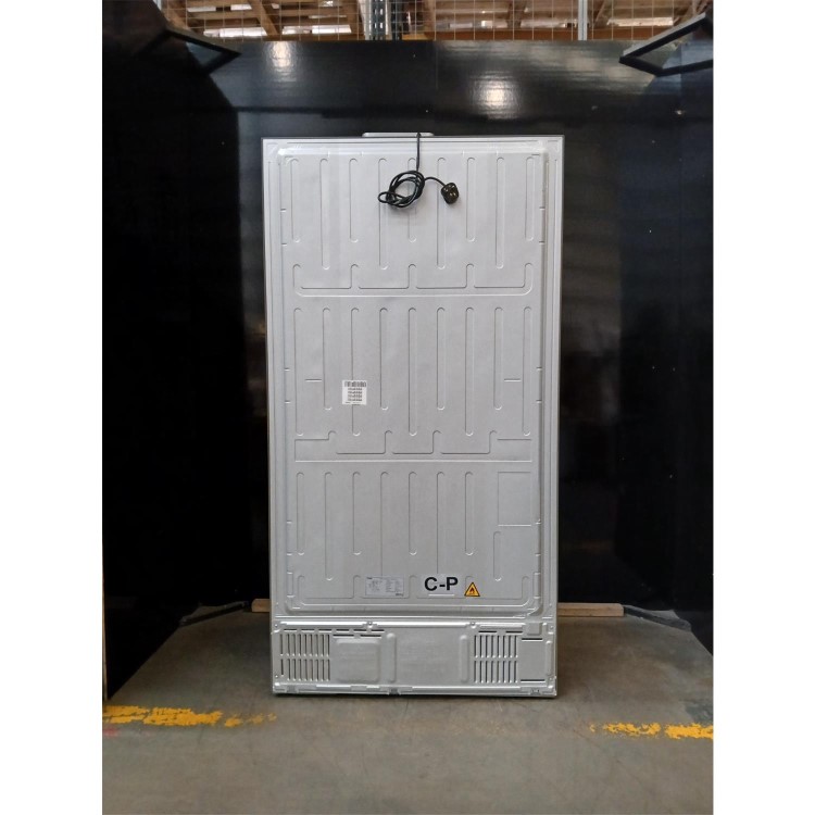 Refurbished Haier Series 3 528 Litre Side-by-Side American Fridge Freezer - Stainless Steel
