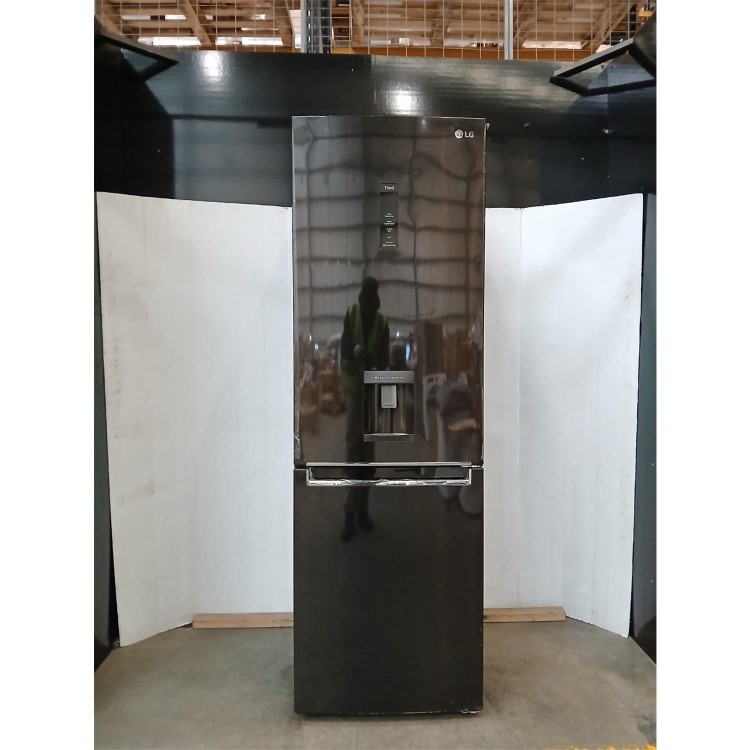 Refurbished LG NatureFRESH 340 Litre 70/30 Fridge Freezer Fridge Freezer - Black Steel