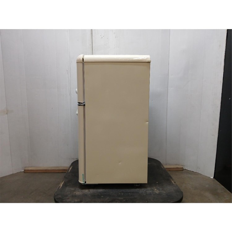 GRADE A2 - electriQ 80 Litre 70/30 Retro Freestanding Fridge Freezer – Cream