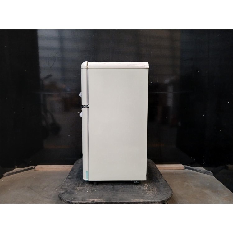 Refurbished electriQ 80 Litre 70/30 Retro Freestanding Fridge Freezer – Cream