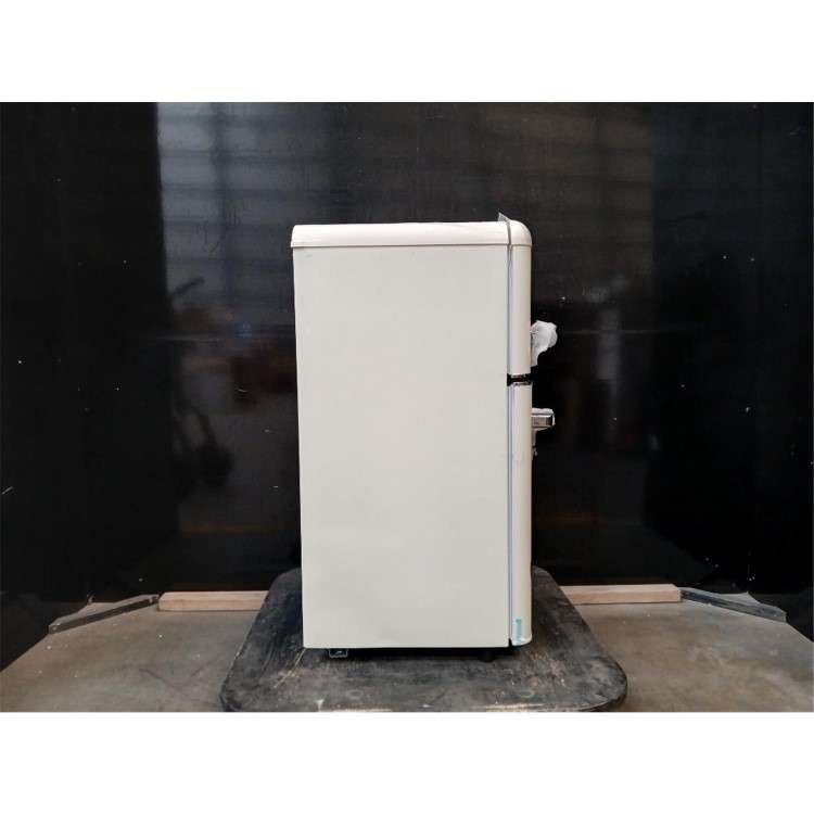 Refurbished electriQ 80 Litre 70/30 Retro Freestanding Fridge Freezer – Cream
