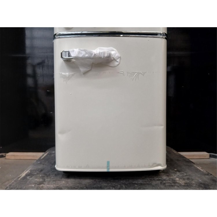Refurbished electriQ 80 Litre 70/30 Retro Freestanding Fridge Freezer – Cream