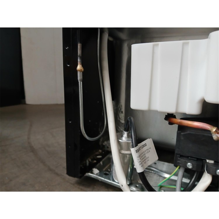 Refurbished Indesit Freestanding 287 Litre 50/50 55cm Fridge Freezer with Low Frost Technology in Black, E Rated