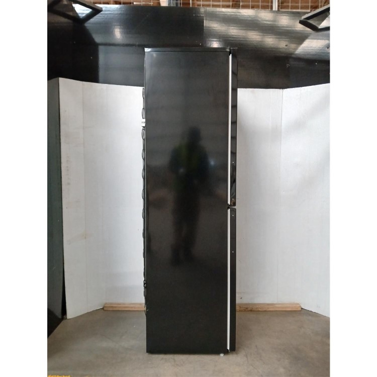 Refurbished Indesit Freestanding 287 Litre 50/50 55cm Fridge Freezer with Low Frost Technology in Black, E Rated