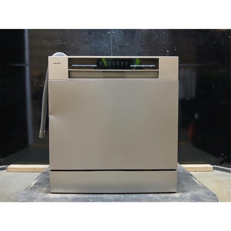 GRADE A2 - electriQ XL Mini Table Top Dishwasher - Silver
