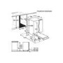 GRADE A2 - AEG 6000 SatelliteClean Integrated Dishwasher - C-Rated, Black control panel