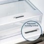 Refurbished electriQ eiQ54MDFFINOX 282 Litre Fridge Freezer - Total No Frost in Stainless Steel
