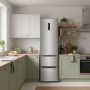 Refurbished electriQ eiQ54MDFFINOX 282 Litre Fridge Freezer - Total No Frost in Stainless Steel
