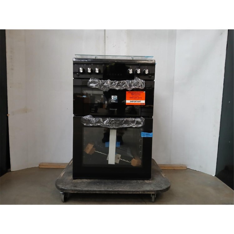 GRADE A2 - Hotpoint 60cm Gas Cooker - Black