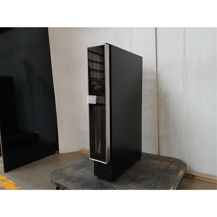 GRADE A2 - electriQ 7 Bottle Freestanding Under Counter Wine Cooler - Stainless Steel