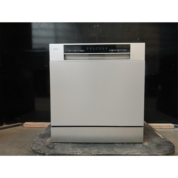 GRADE A2 - electriQ XL Mini Table Top Dishwasher - Silver
