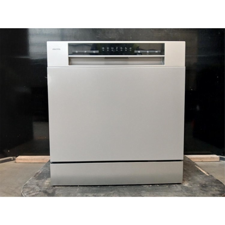 GRADE A2 - electriQ XL Mini Table Top Dishwasher - Silver