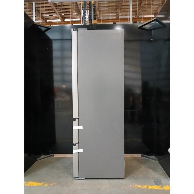 GRADE A2 - Hisense PureFlat 485 Litre French Style American Fridge Freezer - Stainless Steel