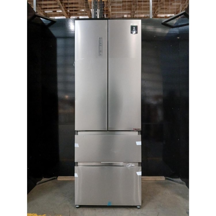 GRADE A2 - Hisense PureFlat 485 Litre French Style American Fridge Freezer - Stainless Steel