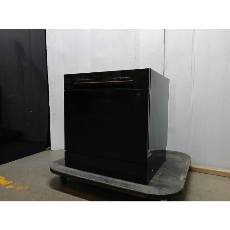 GRADE A2 - electriQ XL Mini Table Top Dishwasher - Black