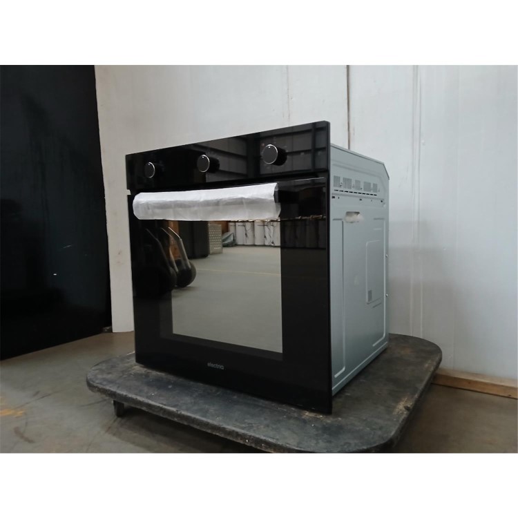 GRADE A2 - electriQ Plug-In Fan Assisted Single Oven – Black