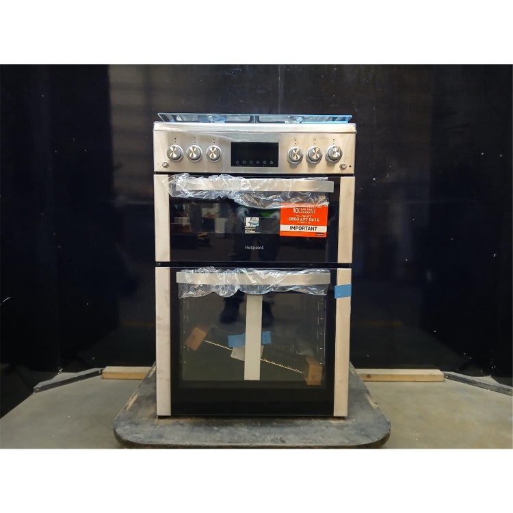 GRADE A2 - Hotpoint 60cm Gas Cooker - Inox