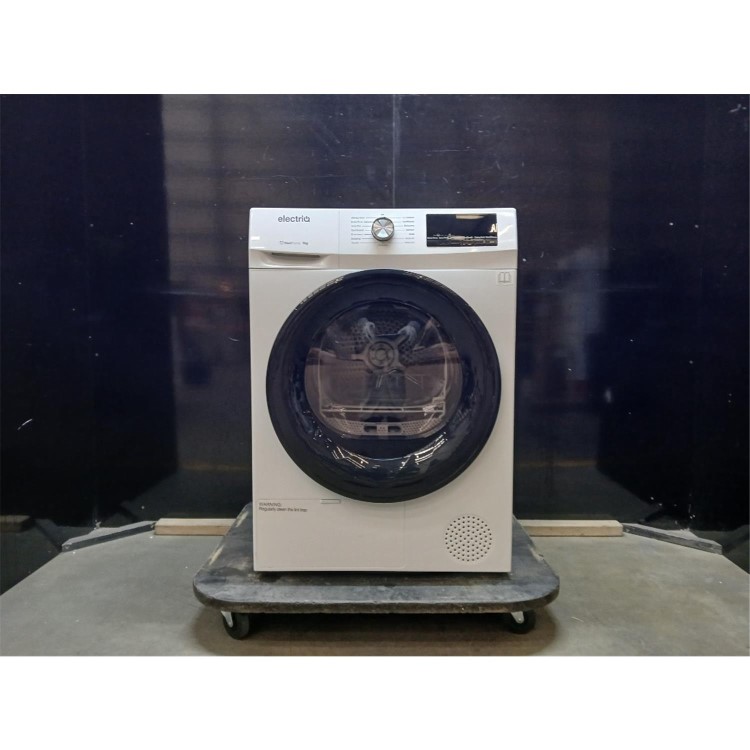 GRADE A2 - electriQ 9kg Heat Pump Tumble Dryer - A++ Rated, Quiet - White