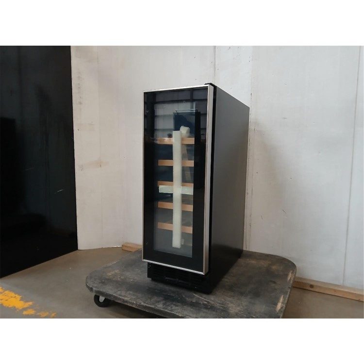 GRADE A2 - electriQ 18 Bottle Capacity 30cm Freestanding Under Counter Wine Cooler - Stainless Steel
