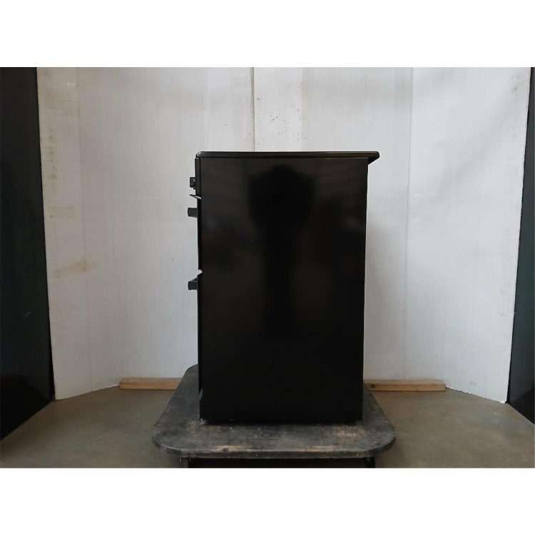 GRADE A2 - electriQ 60cm Double Oven Electric Cooker - Black