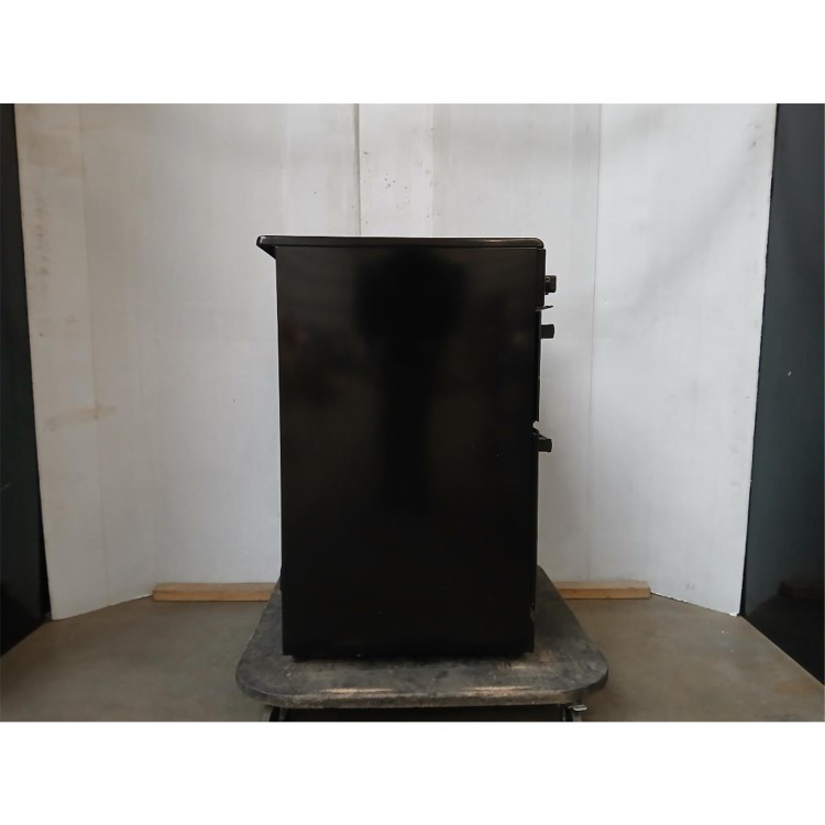 GRADE A2 - electriQ 60cm Double Oven Electric Cooker - Black