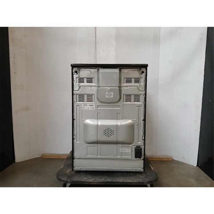 GRADE A2 - electriQ 60cm Double Oven Electric Cooker - Black