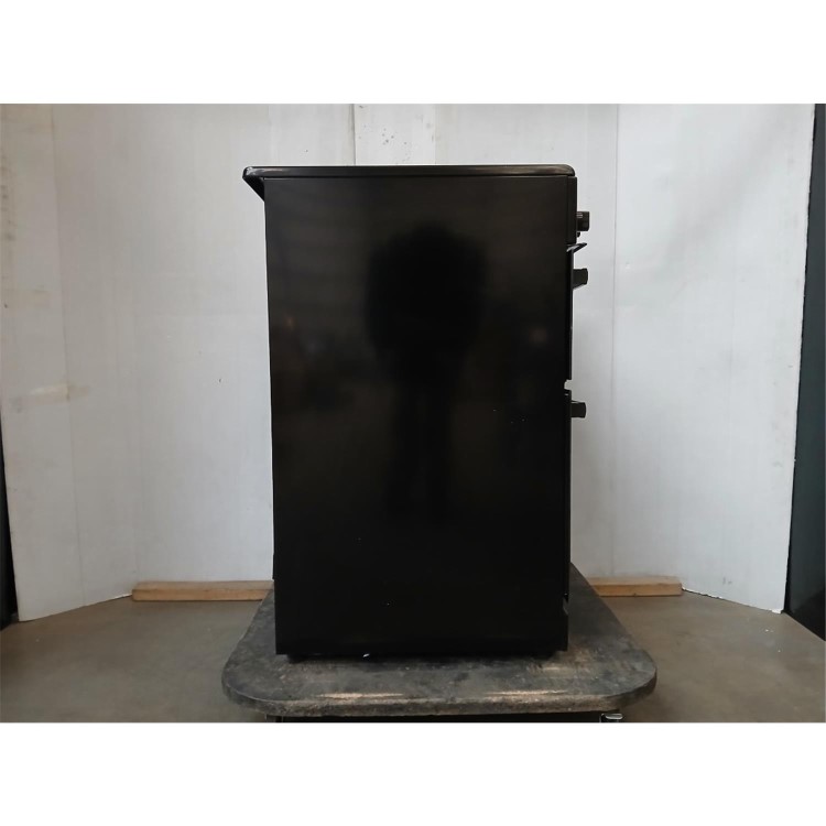 GRADE A2 - electriQ 60cm Double Oven Electric Cooker - Black