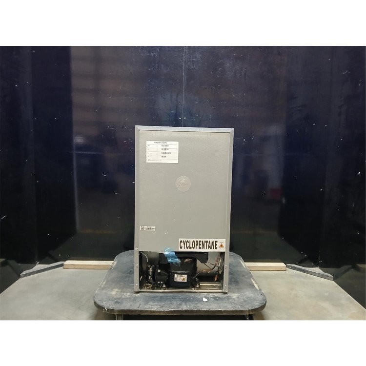 GRADE A2 - electriQ 80 Litre Under Counter Freestanding Fridge Freezer - Silver