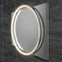 Chrome Round Heated Bathroom Mirror with Lights 500 x 700mm- hib. Solas 50