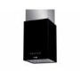 Fagor 7CFT-NEROIsla 40cm Wide Column Island Hood In Black Glass And Stainless Steel
