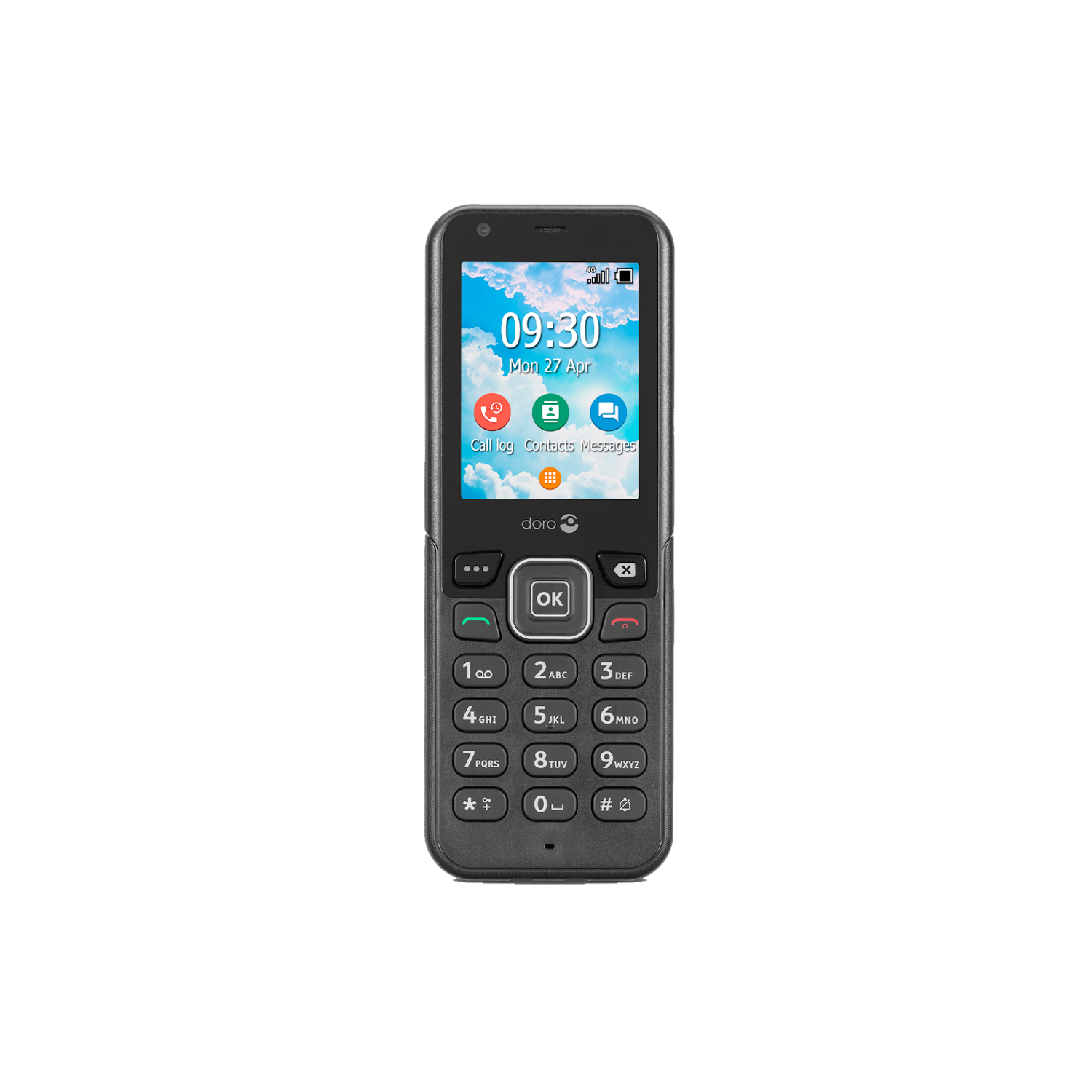 Doro 7000H Black 2.4 4GB 4G Unlocked & SIM Free Mobile Phone