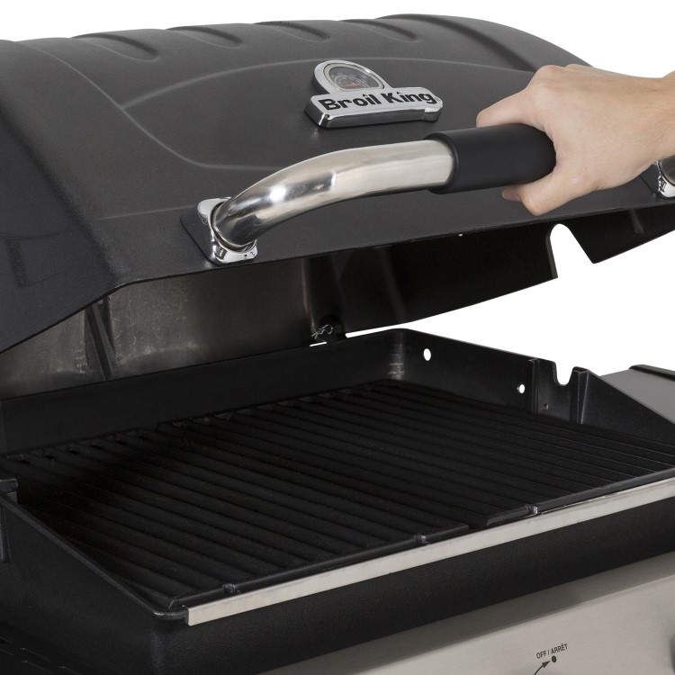 Broil King Royal 340 - 3 Burner Gas BBQ Grill with Side Burner - Black