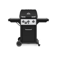 Broil King Royal 340 - 3 Burner Gas BBQ Grill with Side Burner - Black