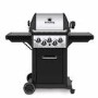 Broil King Monarch 390 - 3 Burner Gas BBQ Grill with Side Burner and Rotisserie - Black
