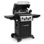 Broil King Monarch 390 - 3 Burner Gas BBQ Grill with Side Burner and Rotisserie - Black
