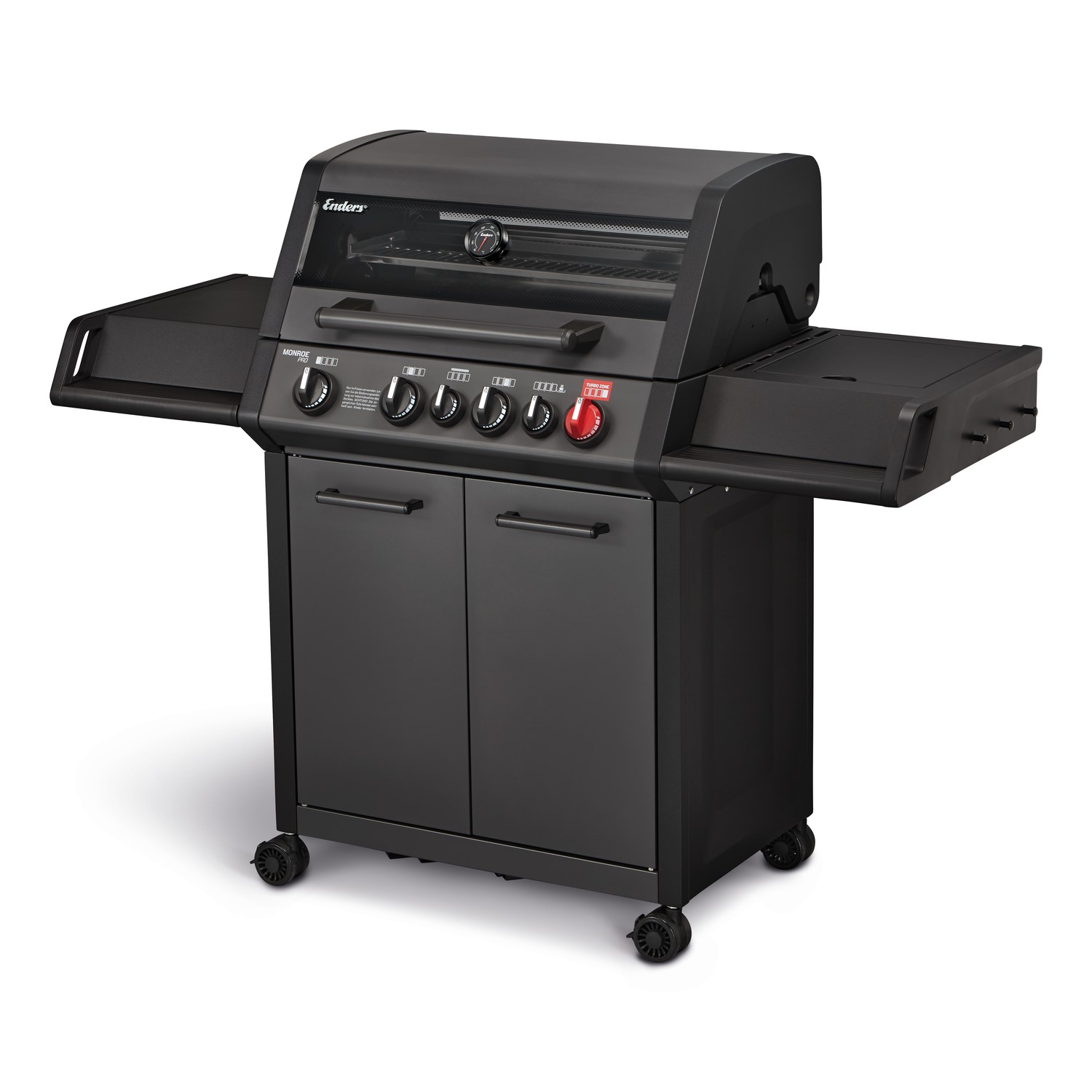 Monroe Pro 4 Burner SIK Turbo Gas BBQ Shadow