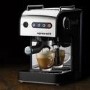 Dualit Espress-Auto Freestanding Coffee & Tea Machine with Milk Frother- Stainless Steel