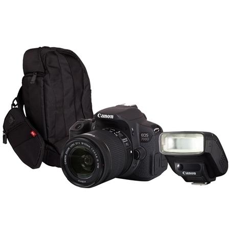 Canon EOS 700D SLR Kit inc 18-55mm Lens 300EG Bag 270EX II Speedlite 8596B027AA 300GFLASH