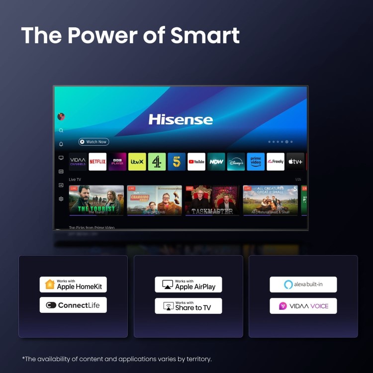 Hisense E78QTUK PRO 85 inch Smart 4K Ultra HD QLED TV