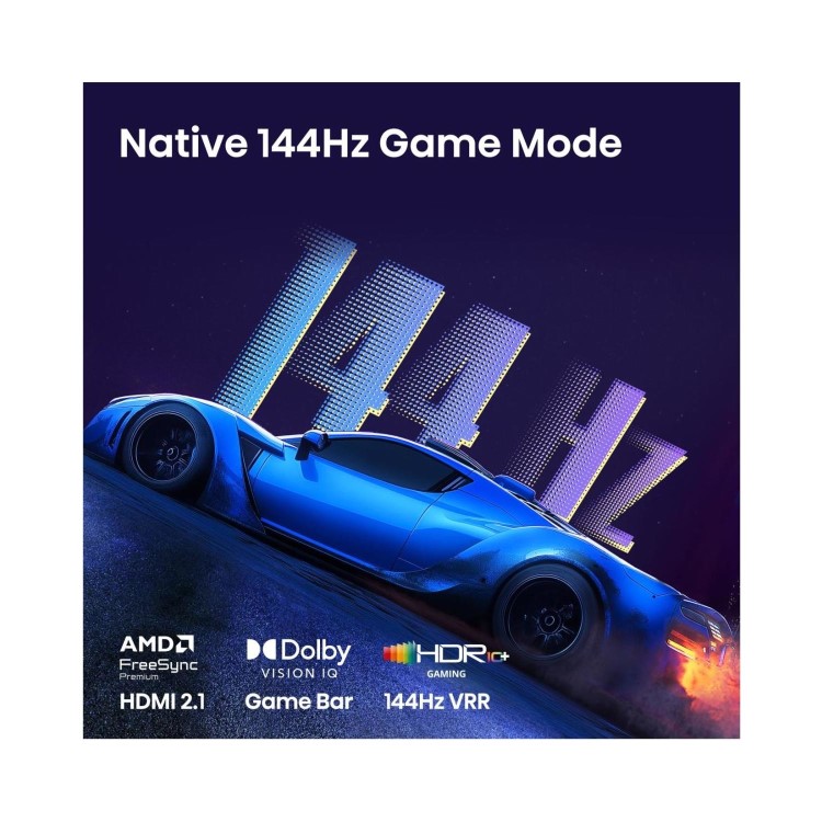 Hisense 85E7STUK PRO 85 Inch 4K Ultra HD Smart TV  QLED 144Hz VRR Gaming & AI Picture