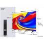 TCL 85P7L-UK 85" QLED 4K HDR Smart Google TV – Ultra Large 85 Inch 4K UHD TV with Dolby Vision HDR10+ & Google TV Streaming Apps