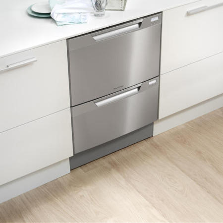 Fisher & Paykel 89382_FP DD60DCHW7 Double Dishdrawer with White Doors