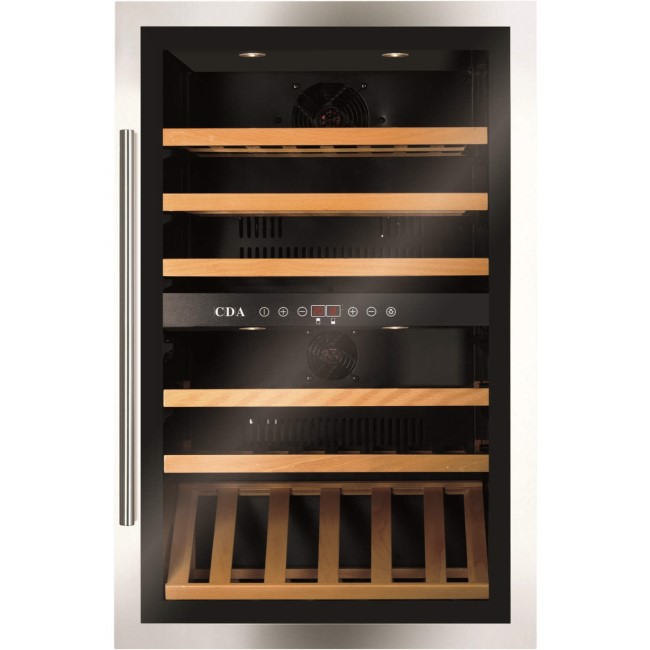 CDA FWV901SS Dual Zone 89x60cm Builtin Wine Cooler Appliances Direct